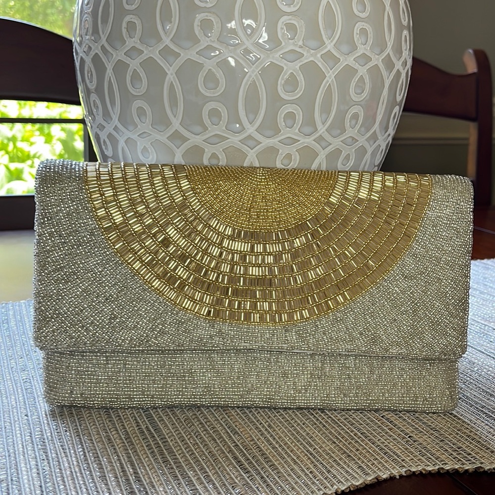 NWT Beaded Clutch Purse